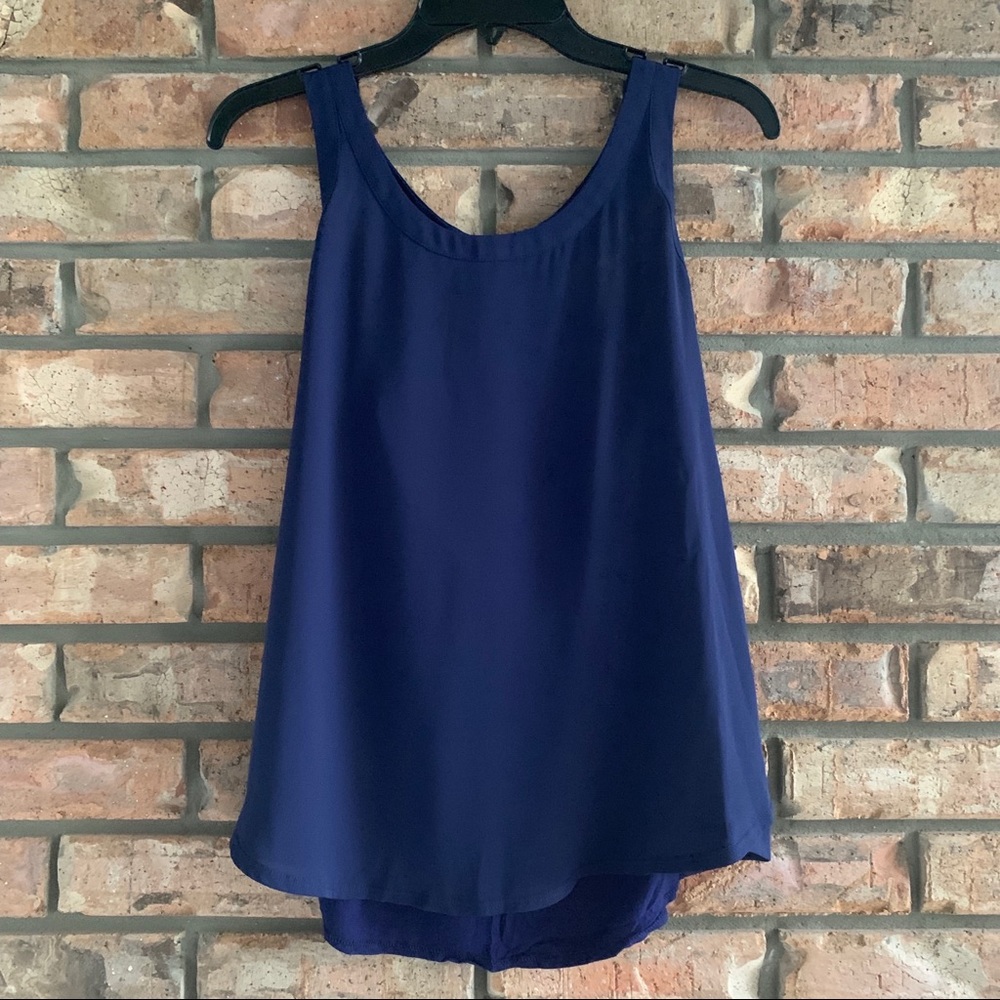 Express navy tank top